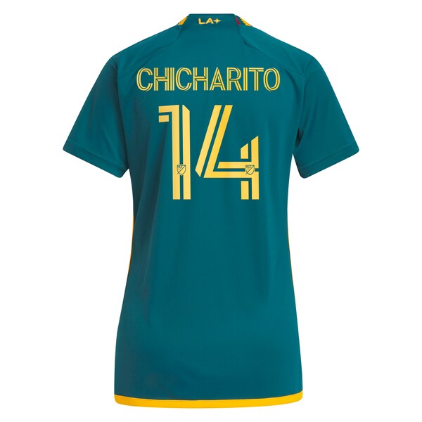 Chicharito LA Galaxy adidas Women's 2024 LA Kit Replica Player Jersey - Green
