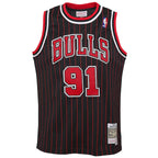 Dennis Rodman Chicago Bulls  Youth 1995/96 Hardwood Classics Swingman Jersey - Black