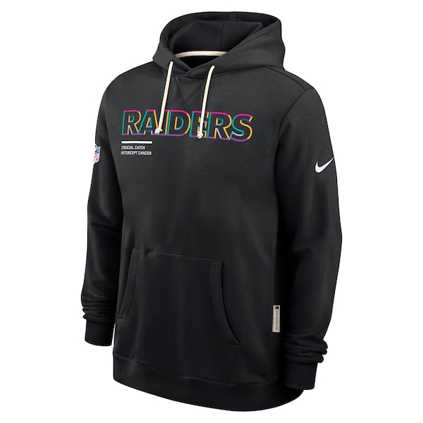 Las Vegas Raiders Nike 2025 NFL Crucial Catch Sideline Standard Issue Dri-FIT Hoodie - Black