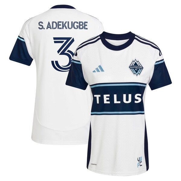 Samuel Adekugbe Vancouver Whitecaps FC adidas Women's 2025 The Peak Replica Player Jersey - White