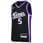 De'Aaron Fox Sacramento Kings Nike Youth Swingman Jersey - Icon Edition - Purple