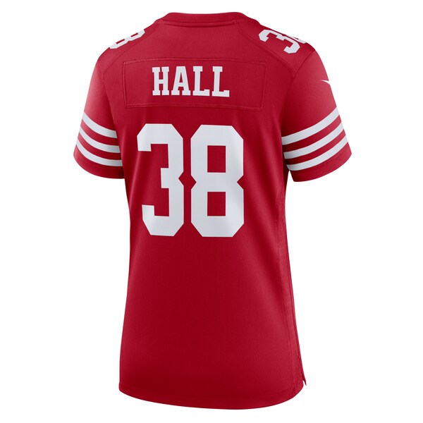 Kemon Hall San Francisco 49ers Nike Women's Team Game Jersey -  Scarlet