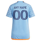 New York City FC adidas Women's 2024 The Interboro Kit Replica Custom Jersey - Light Blue