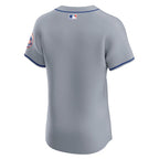 New York Mets Nike Road Vapor Premier Elite Patch Jersey - Gray