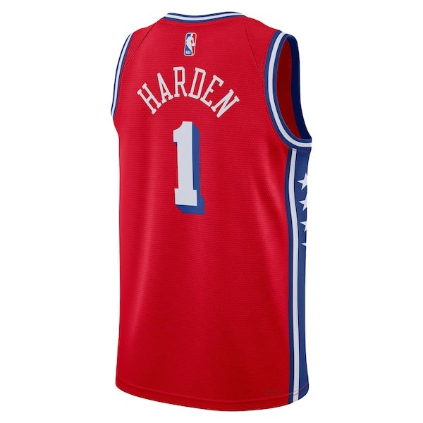 James Harden Philadelphia 76ers Jordan Brand Unisex Swingman Jersey - Statement Edition - Red