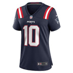 Mac Jones New England Patriots Nike Women's Player Jersey - Navy/White