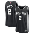 Dylan Harper San Antonio Spurs  Youth 2025 NBA Draft First Round Pick Fast Break Replica Jersey - Icon Edition - Black