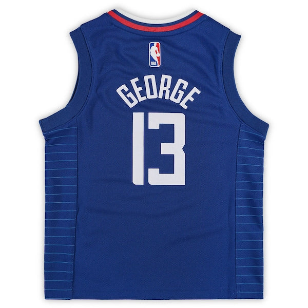 Paul George LA Clippers Preschool Nike 2020/21 Fast Break Replica Jersey - Royal - Icon Edition