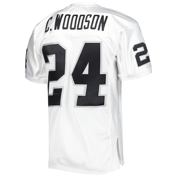 Charles Woodson Las Vegas Raiders 2002 Authentic Throwback Retired Player Jersey - White