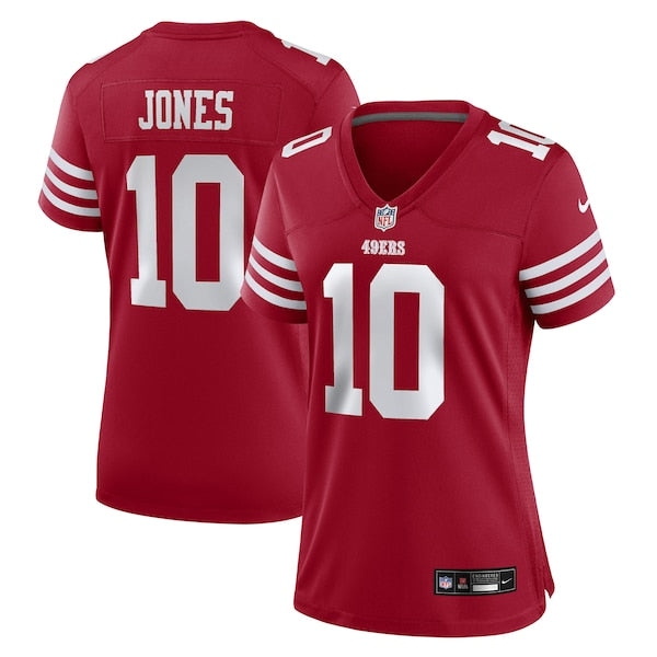 Mac Jones San Francisco 49ers Nike Women's Team Game Jersey -  Scarlet