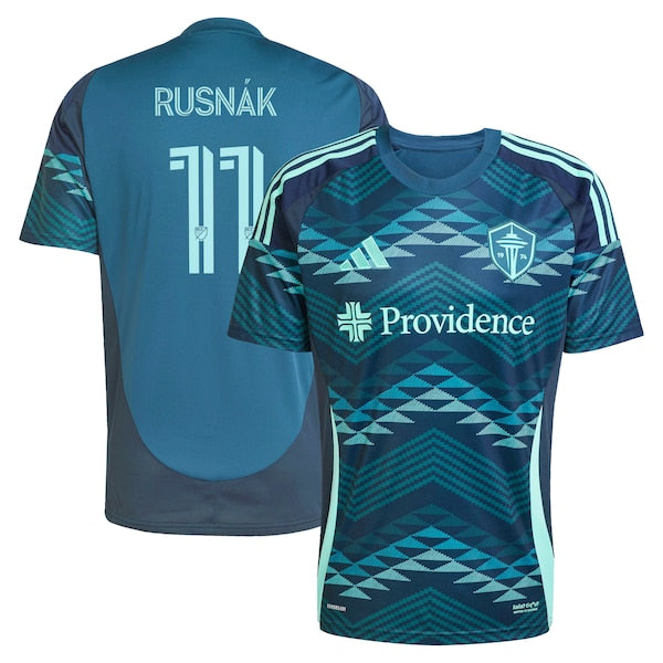 Albert Rusnak Seattle Sounders FC adidas 2025 The Salish Sea Kit Replica Player Jersey - Blue