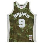 Tony Parker San Antonio Spurs Hardwood Classics 2000/01 Ghost Green Swingman Jersey - Camo