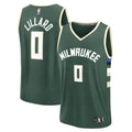 Damian Lillard Milwaukee Bucks  Fast Break Replica Player Jersey - Icon Edition - Hunter Green