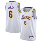 LeBron James Los Angeles Lakers Nike Youth Swingman Jersey - Association Edition - White