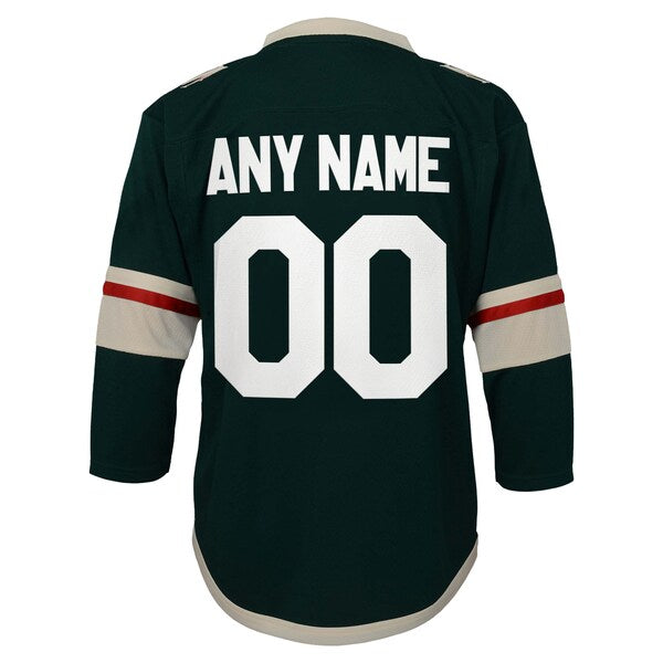 Minnesota Wild Youth Replica Custom Jersey - Green