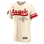 Shohei Ohtani Los Angeles Angels Nike City Connect Authentic Player Jersey - Cream