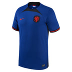 Netherlands National Team Nike 2022/23 Away Authentic Blank Jersey - Blue