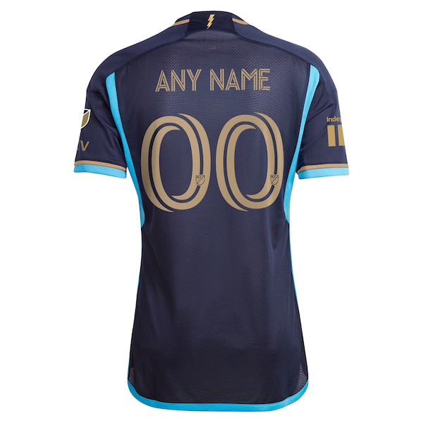 Philadelphia Union adidas 2024 Primary Authentic Custom Jersey - Navy