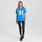 Da'Shawn Hand Los Angeles Chargers Nike Women's Team Game Jersey -  Powder Blue