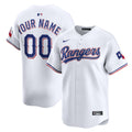 Texas Rangers Nike Home Limited Custom Jersey - White