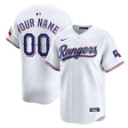 Texas Rangers Nike Home Limited Custom Jersey - White