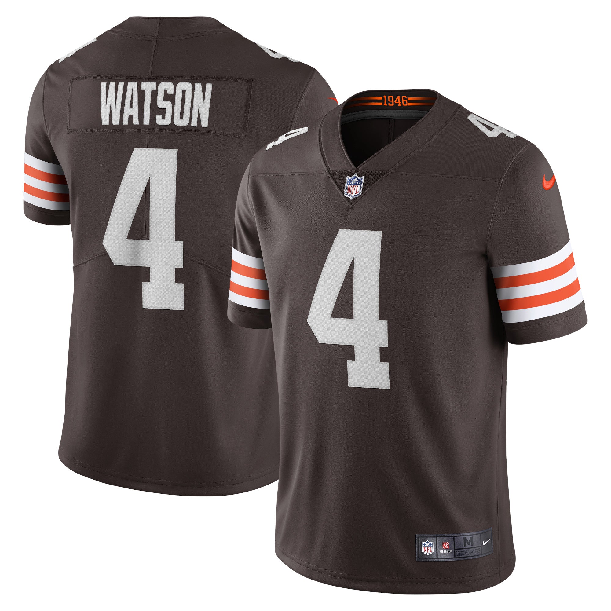Deshaun Watson Cleveland Browns Nike 2021 Alternate Vapor Limited Jersey - White/Brown