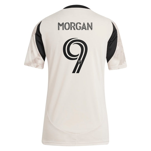 Lewis Morgan New York Red Bulls adidas Women's 2025 Stone Kit Replica Player Jersey - Tan