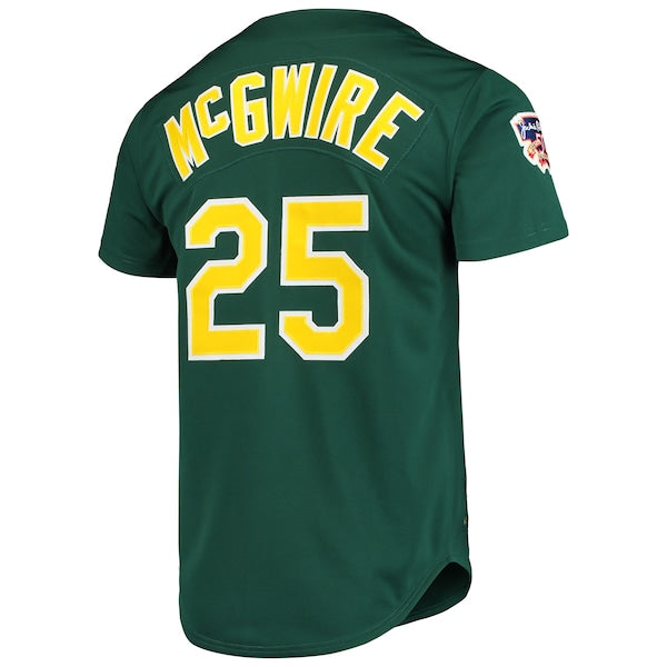 Mark McGwire Oakland Athletics 1997 Cooperstown Collection Authentic Jersey - Green