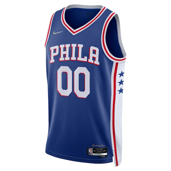 Philadelphia 76ers Nike 2021/22 Diamond Swingman Custom Jersey - Icon Edition - Royal