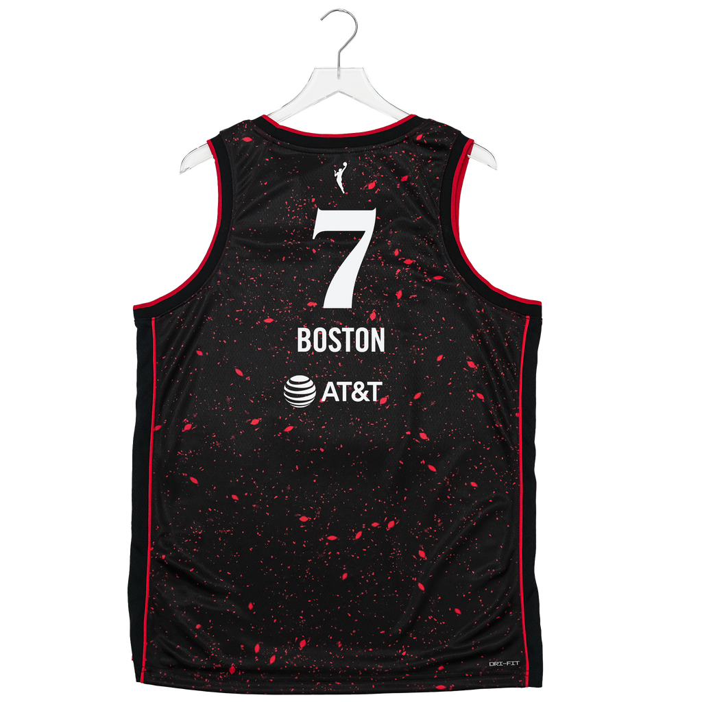 Adult Indiana Fever #7 Aliyah Boston Stranger Things Rebel Swingman Jersey - Rebel Edition - Black