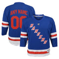 New York Rangers Youth Replica Custom Jersey - Blue