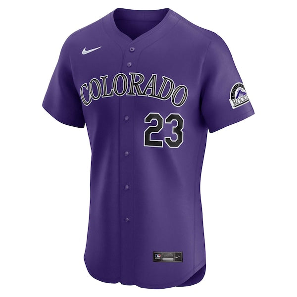 Kris Bryant Colorado Rockies Nike Alternate Elite Player Jersey - Purple