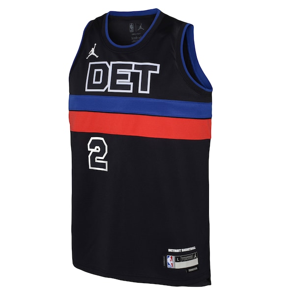 Cade Cunningham Detroit Pistons Jordan Brand Youth Swingman Jersey - Statement Edition - Black