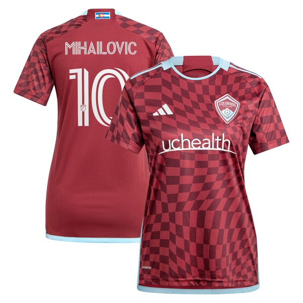 Djordje Mihailovic Colorado Rapids adidas Women's 2024 One Flag Kit Replica Player Jersey - Burgundy