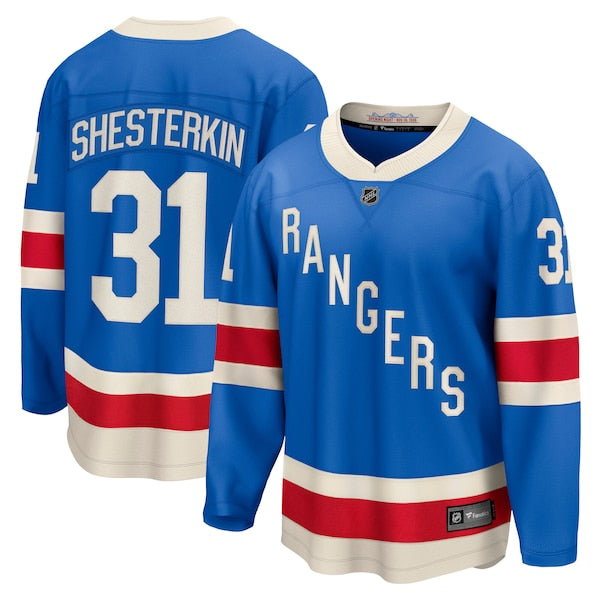 Igor Shesterkin New York Rangers  Centennial Breakaway Jersey - Blue