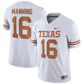 Men's Nike Arch Manning White Texas Longhorns NIL Replica Football Jersey - White/Orange
