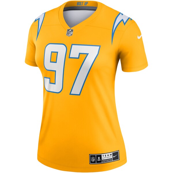 Joey Bosa Los Angeles Chargers Nike Women's Inverted Legend Jersey - Gold