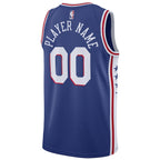 Philadelphia 76ers Nike Swingman Custom Jersey Blue - Icon Edition