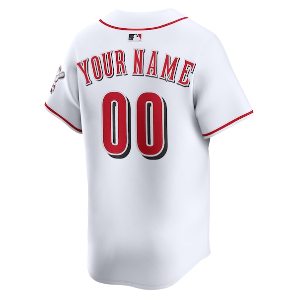 Cincinnati Reds Nike Home Limited Custom Jersey - White
