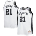 Tim Duncan San Antonio Spurs Big & Tall Hardwood Classics 1998/99 Swingman Jersey - White/Black