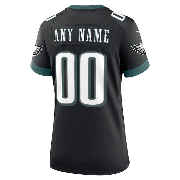 Philadelphia Eagles Nike Women's Super Bowl LIX Custom Alternate Game Jersey - Black