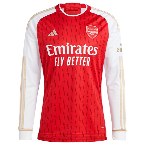 Gabriel Jesus Arsenal adidas 2023/24 Home Replica Player Long Sleeve Jersey - Red