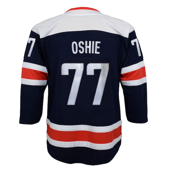TJ Oshie Washington Capitals Youth Alternate Premier Player Jersey - Navy/Red