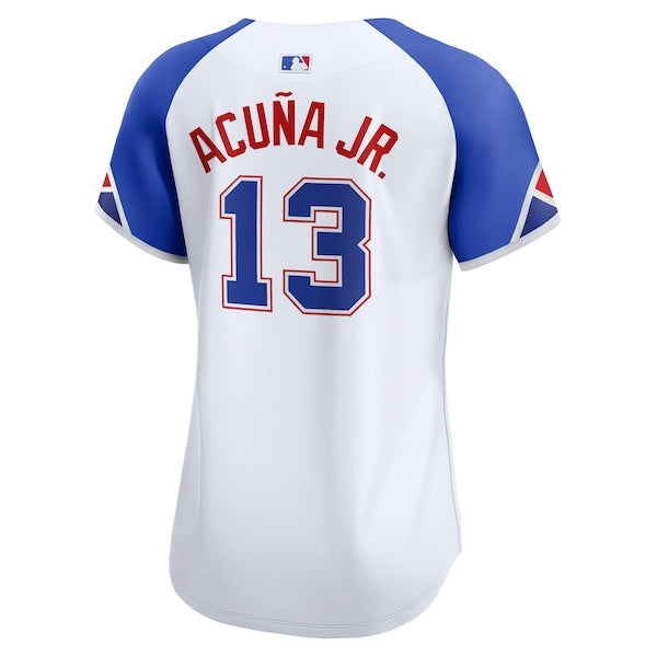 Ronald Acuña Jr. Atlanta Braves Nike Women's City Connect Limited Player Jersey - White