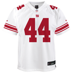 Youth Cam Skattebo New York Giants Nike Team Game Player Jersey - White