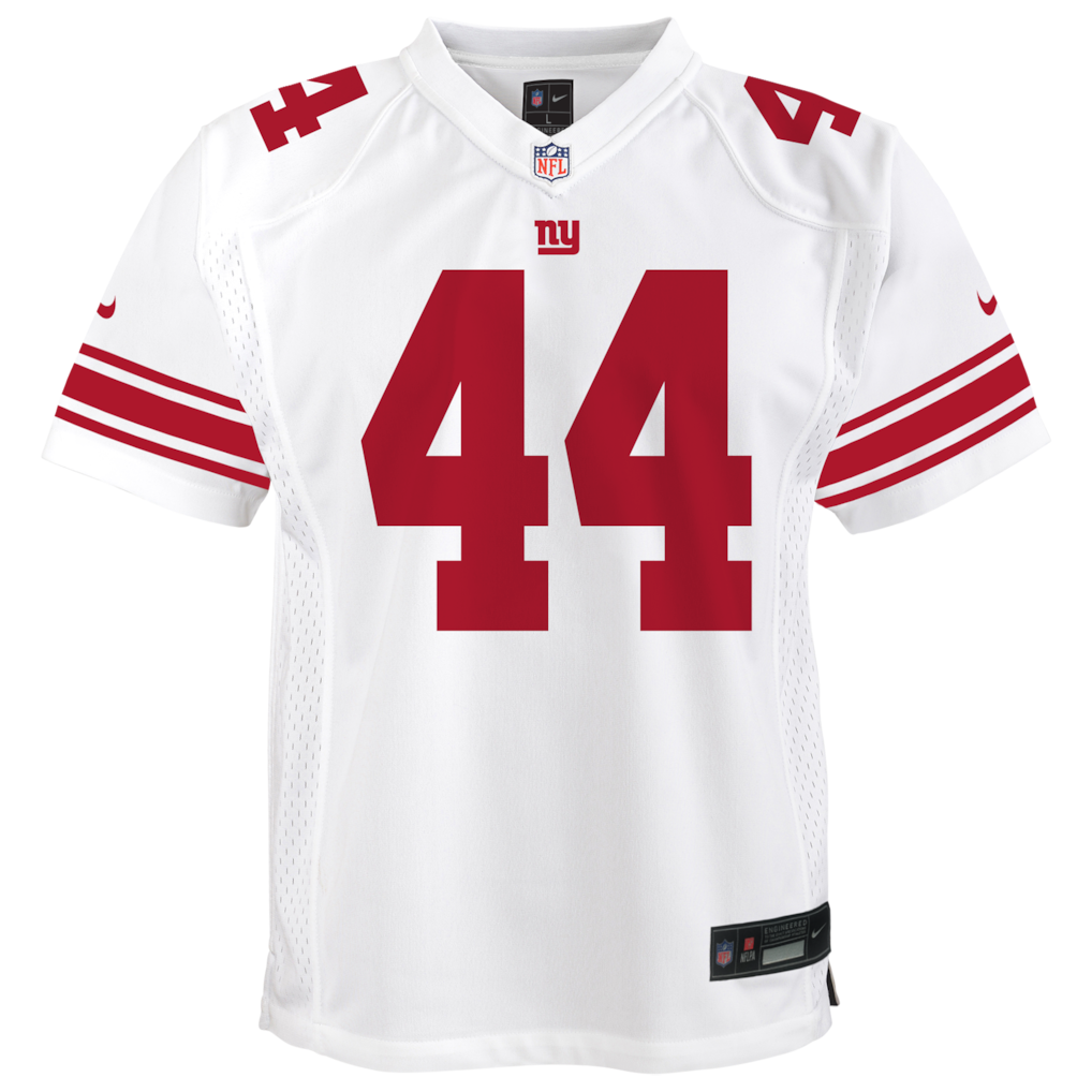 Youth Cam Skattebo New York Giants Nike Team Game Player Jersey - White