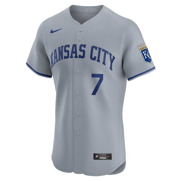 Bobby Witt Jr. Kansas City Royals Nike Road Elite Player Jersey - Gray