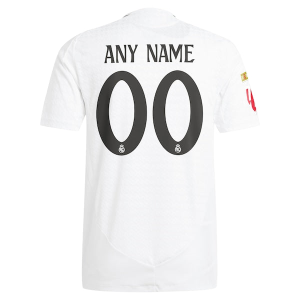 Los Merengues adidas 2024/25 Home Authentic Custom Jersey - White