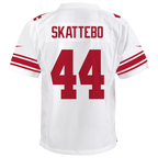Youth Cam Skattebo New York Giants Nike Team Game Player Jersey - White