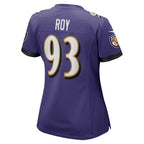 Bravvion Roy Baltimore Ravens Nike Women's  Game Jersey -  Purple